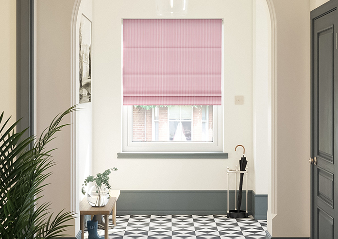 Nautical Stripes, Prom Red - Roman Blind - Image 3